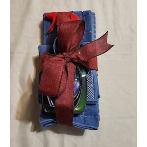 Palmolive Gift Set Dish Towels Hand Towel Palmolive Spray Away & Palmolive Blue